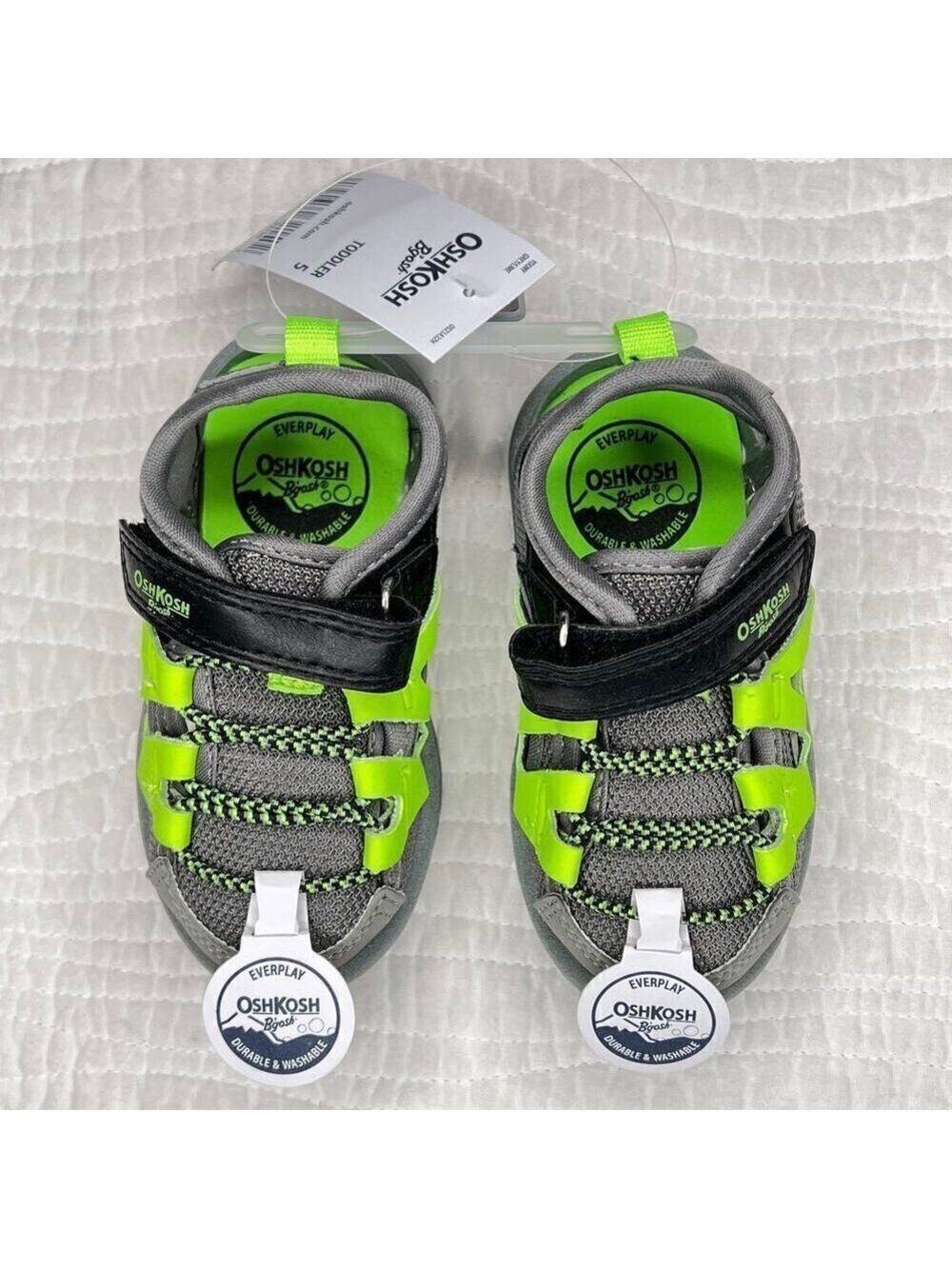 OshKosh B’Gosh NEW 5T Toddler Children’s Adjustable Kids Everplay Treaded Sandal